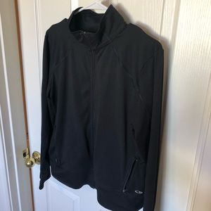Black athletic zip up